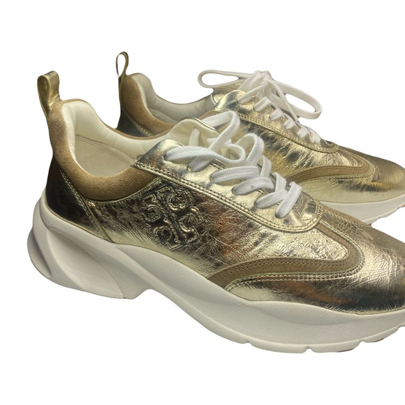 Tory Burch Gold Women's Sneakers - Picture 3 of 9